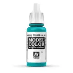 ACRYLICOS VALLEJO 模型色彩 MODEL COLOR 070 70808 偏藍的綠色 17ML