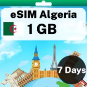 eSIM Algeria - 1 GB - 7 Days - Travel eSIM | QR code activation