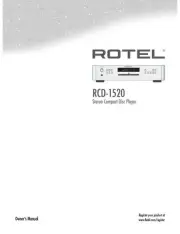 Rotel RCD-1520 CD Player Owners Manual