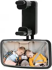 Safety Car Seat Mirrors,Back Seat Looking-glass For Toddler 360-Degree - Large Visual Area Rear Car Seat Mirrors For Various Headrests