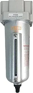 1/2" NPT HEAVY DUTY Industrial Grade Particulate Filter/Water Trap For Air Compressor Compressed Air Lines, 5u With Metal Bowl (AUTO DRAIN)