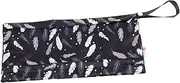 VINTORKY Portable Diaper Pouch Multi Function Travel Storage Bag for Wet Dry Diapers Clothes Convenient Dual Zipper Design for Easy Access for Parents The Go