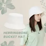 CONVERSE 漁夫帽 HERRINGBONE BUCKET HAT 男女款 白 帽子 休閒 基本款 刺繡 寬帽簷 10023837A01