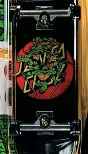 2024 TECH DECK × TMNT | SANTA CRUZ | #20147473 BLACK TMNT TEAM | NIB