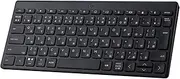 HP 350 BK Wireless Keyboard, Wireless Keyboard, Thin, Small, Compact Multi-Device Keyboard, Black, Connects to 3 Devices, Bluetooth Wireless, Windows, Mac, is, Android, Chrome, Japanese Layout