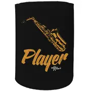 Alcohol Stubby Holder - Saxo Player - Funny Novelty Birthday Gift Joke Beer Can Bottle Coolie