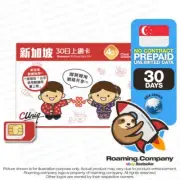Singapore 30DAY UNLIMITED DATA Travel Prepaid SIM card Roaming Hotspot 10GB4G