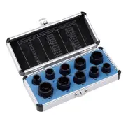10Pcs Nut Remover,9-19mm Impact Nut Extractor Set,Nut Extractor Socket, Bolt ...