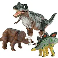 在飛比找樂天市場購物網優惠-【玩具兄妹】現貨! 恐龍變型玩具 三角龍變體 暴龍變體 恐龍