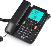 Corded Phone Desk Landline Phone Phone DTMF/FSK Dual System One Button ry Button Support Hands-Free/Redial/Flash/Dial/Ring Volume Control Sound Real-time Date Large Screen for Elderly Seniors Home
