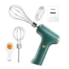 Stainless Steel Mixing Heads Even Hand Mixer Portable Cordless Electric
