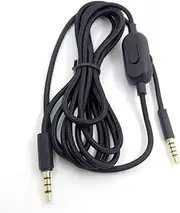 Headphone Cable/Volume Control Cord w/Mute Function for Logitech G233 G433 GPRO GPRO X/HyperX Cloud Alpha/Cloud Mix/PS4/Xbox ONE/Nintendo Switch