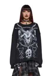 [Widow] Cryptic Messages Oversized Sweatshirt