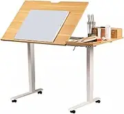 Drawing Table, Art Table, Drawing Easel, Drafting Table, Height Adjustable, Craft Desk with Tilting Table Top for Home Office