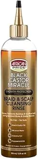 African Pride Black Castor Miracle Braid & Scalp Cleansing Rinse 355mL (12oz)