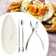 4 Pieces Seafood Tools Set with Box Professional for Seafood Lobster Oysters