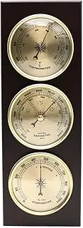 Barometer Thermometer Hygrometer, 3 in 1 Analog Weather Station, Weather Barometer, Indoor/Outdoor