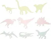 ibasenice Luminous Wall Sticker Decals Cartoon Dinosaur Glow in Dark Fluorescent Wall Decal for Kids Room