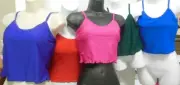 DANCE CAMISOLE TOP SHELFBRA MATTE SPANDEX MANY COLORS Ch/Ad OVER 40 available