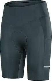 [Santic] Women's Cycling Shorts 4D Padded Quick Dry Breathable Biker Bicycle Shorts with Pockets