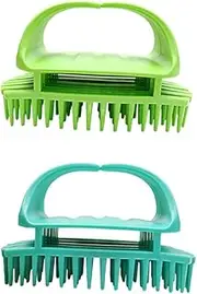 Hoement Scalp Shampoo Brush Set Hair Massager Hair Scalp Brush for Dandruff Random Color