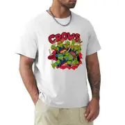 Adelaide Crows AFL Team Ninja Turtles T-Shirt 3XL White