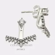 Authentic Pandora Sterling Silver Princess Wish CZ Earrings 297739CZ