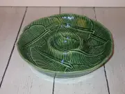 Williams Sonoma Bordallo Pinheiro Banana Leaf Chip Dip Bowl Tray