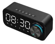 Digital Display Clock Radio Bluetooth Speaker Dual Alarm Rechargeable Battery S923