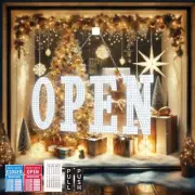 Large LED Open Sign for Business, 40"x14" Dimmable Unique Design Super Bright...