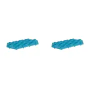 2x Winex Silicone Diamond Ice Cube Moulder Tray Home/Kitchen Accessory Sky Blue