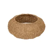 Teamson Pets Neith Wicker Seagrass Dome Cat or Small Dog Bed