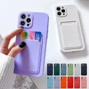 Card Slot Wallet Case For iPhone 16 15 14 13 12 11 Pro Max Shockproof Back Cover