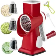 Cheese GraterRotary Cheese Grater Multi-Purpose Stainless Steel Cheese Shredd...