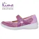 【Kimo】牛皮菱格紋繫帶休閒鞋 女鞋(木槿紫 KBBWF071509A)