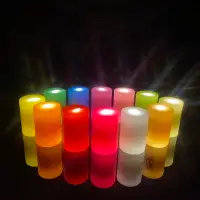 在飛比找Yahoo!奇摩拍賣優惠-珈瑪-14小時LED蠟燭燈-中型*1粒(無附USB充電電源線