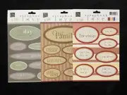 CHATTERBOX CARDSTOCK EMBOSSED TAGS