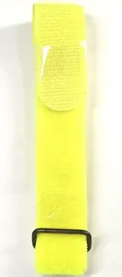 NEW! NEON YELLOW Adjustable Hook and Loop Book Strap Single 24" Long for Binding