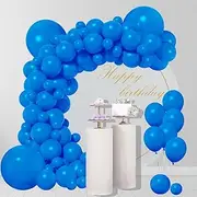 Royal Blue Balloons 18 12 5 Inch, 85pcs Royal Blue Balloon Garland Arch Kit Different Sizes Latex Birthday Party Balloons Baby Shower Graduation Decorations Gender Reveal Balloons with Strip Tape and Glue Dots