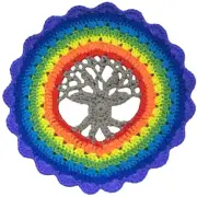 Altar cloth Table runner Tapestry Rainbow Yggdrasil Tree Norse Pagan Alter Art