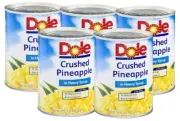 Dole Crushed Pineapple Canned in Heavy Syrup, 20 Ounce (5 Cans)