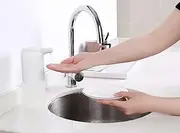 Vortex Automatic Soap Dispenser, Touchless Sensor Hand Free Soap Dispenser, 300ml/10.5 oz, ABS Plastic, White
