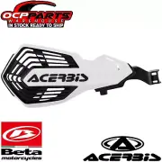 NEW ACERBIS WHITE/BLACK K-FUTURE HANDGUARDS BETA RR RX X-TRAINER MODELS