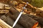 Skyrim Sword Replica Two Handed Dragonborn Elder Scroll Battle Ready Sword Gift