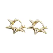ANYCO Buckle Earrings Punk Minimalist Rivets Ear Buckle Women Men Hip Hop Rock Jewelry Sterling Silver