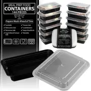 Heim Concept Premium Meal Prep Food Containers Compact Stackable Storage 144 pcs