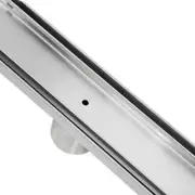 Stainless Steel Shower Grate - Tile Insert - Centre Outlet - 1000mm x 70mm
