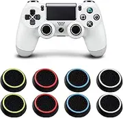 8 PCS Thumb Grips Thumb Cover Joystick Controller Performance Thumb Grips Compatible with PS5, PS4, Xbox One, Xbox Series X/S Steam Deck etc Controller Joystick Grips (4 Colors)