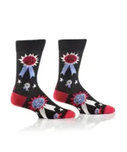 BEST DUDE I'm Awesome on Black Men's Crew Socks by Yo Sox