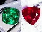 Natural Ruby & Emerald Loose Gemstone 8 to 10 Cts Certified Mixed Pair RM33